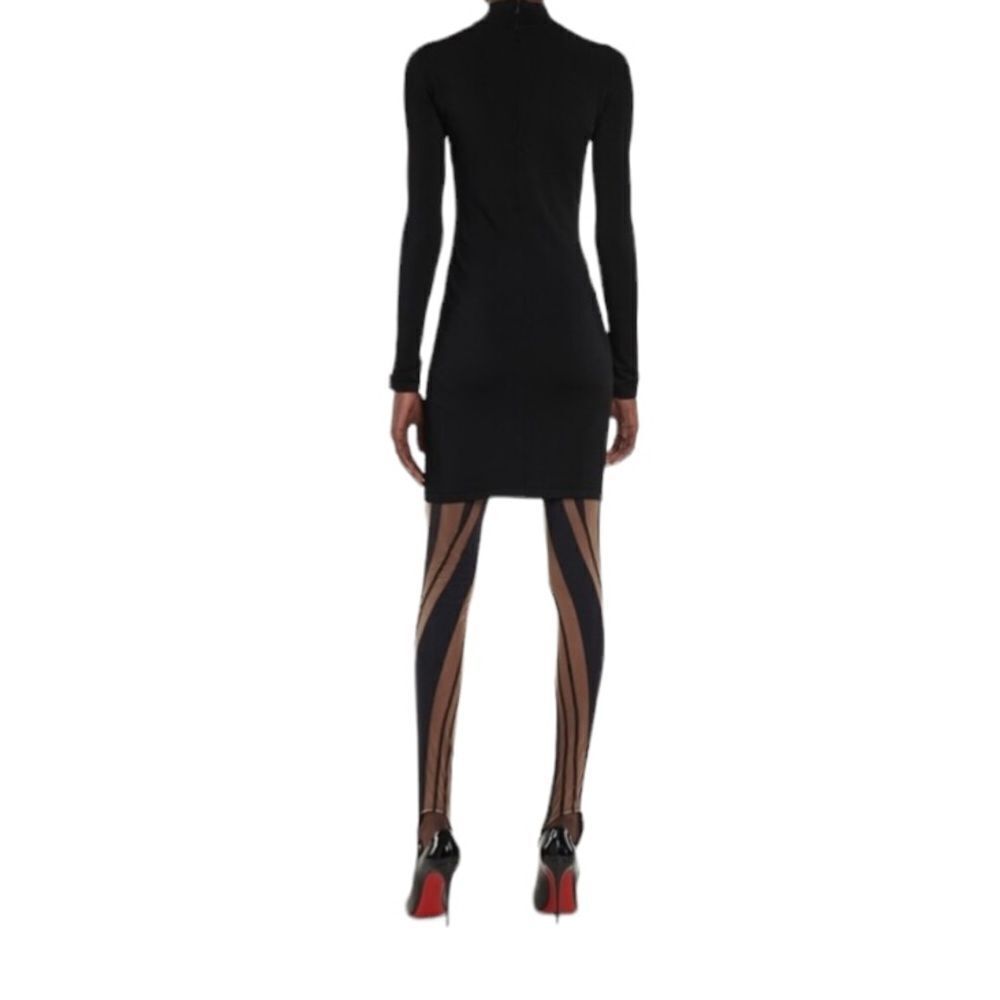Mugler Mesh Panel Bodycon Dress - Picture 3 of 10